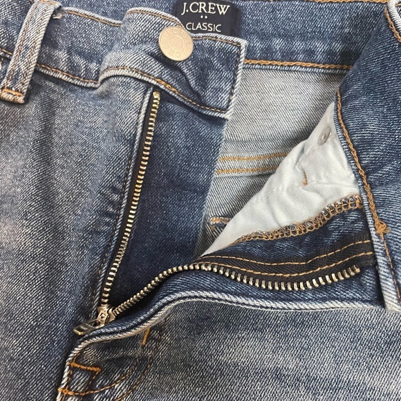 J. Crew Factory Classic Vintage High Rise Straight Leg Blue Denim Jeans Size 28 - Picture 8 of 13